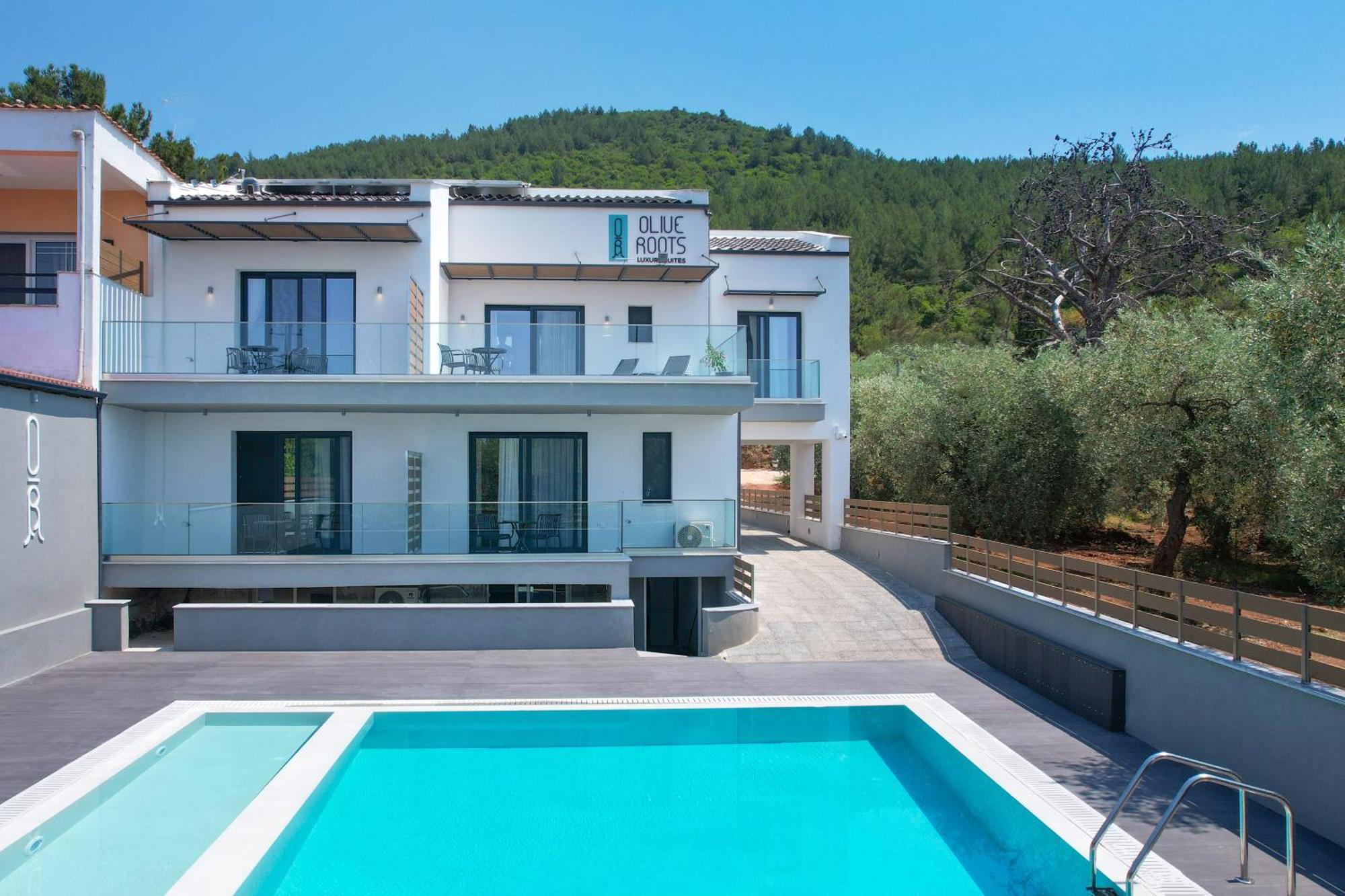 Olive Roots Hotel Skala Rachoni  Bagian luar foto