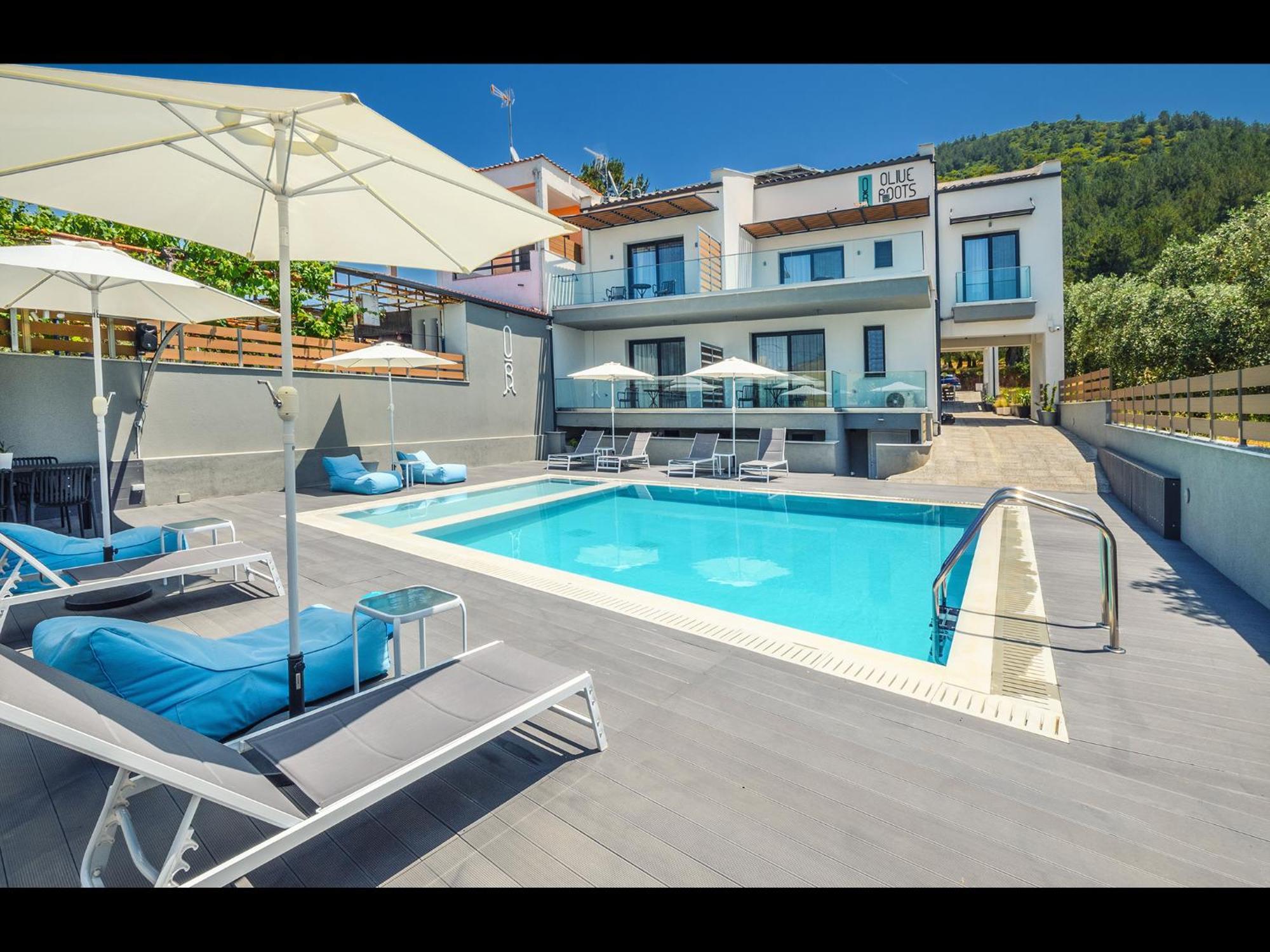Olive Roots Hotel Skala Rachoni  Bagian luar foto